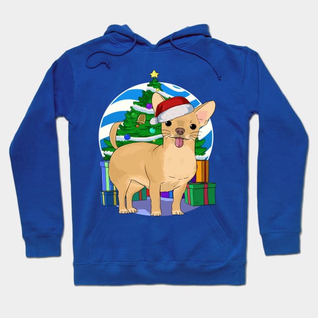 Chihuahua Dog Cute Santa Christmas Gift Hoodie by Noseking